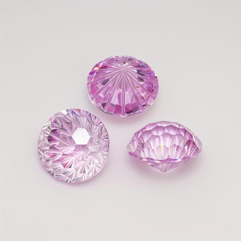 Gradient Firework Cut Zircon, 6mm & 8mm, Jewelry Making DIY