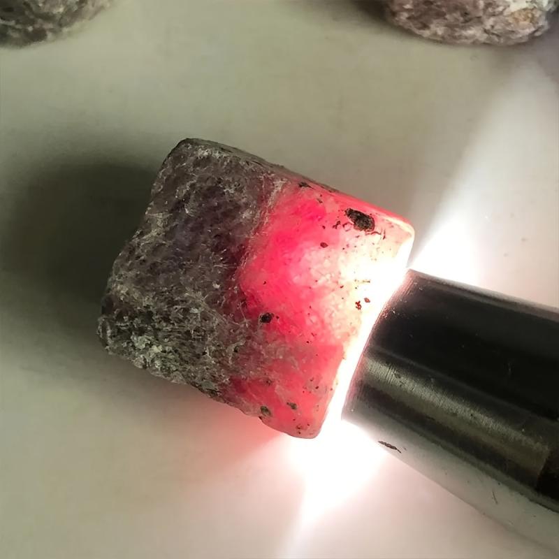 Red Corundum Rough Stone for Aquarium Terrarium DIY Handcraft