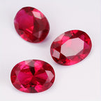 Red Synthetic Moissanite High 5A Lab Cultured for DIY Jewelry Making