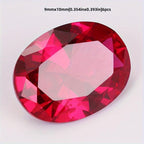 Red Synthetic Moissanite High 5A Lab Cultured for DIY Jewelry Making