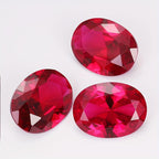 Red Synthetic Moissanite High 5A Lab Cultured for DIY Jewelry Making