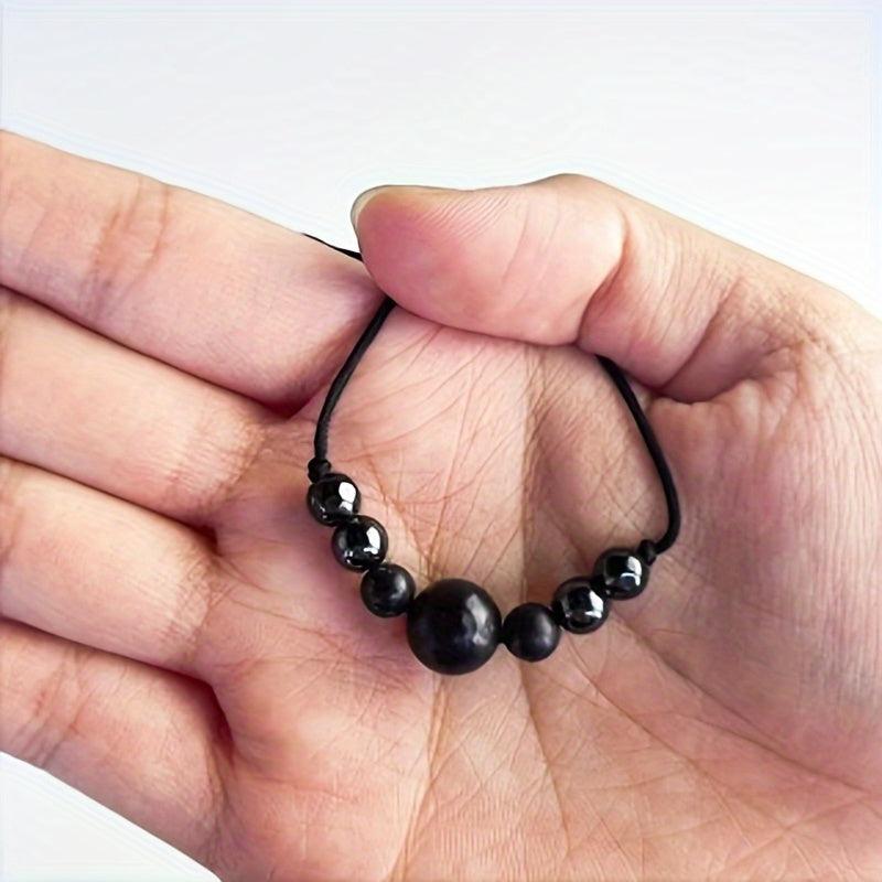 Shungite Hematite Couple Bracelets