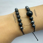 Shungite Hematite Couple Bracelets