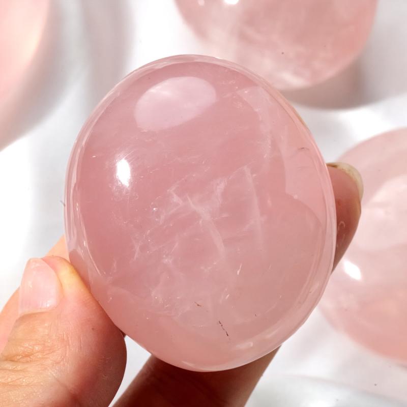 Rose Quartz Polished Palm Stone Tumbled Stone Worry Stone