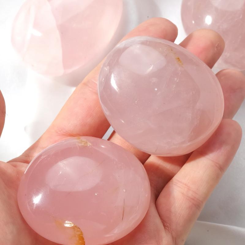 Rose Quartz Polished Palm Stone Tumbled Stone Worry Stone