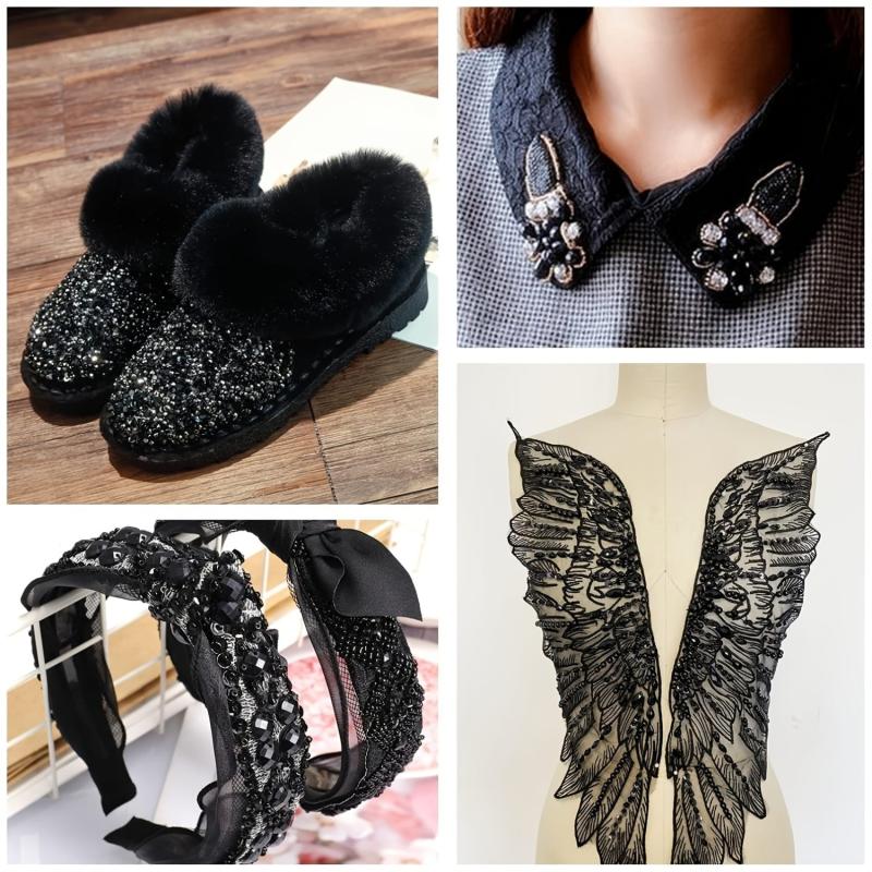 100pcs Assorted Rhinestones DIY Jewelry Making Supplies Geometric Patterns