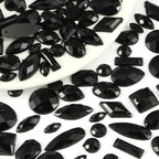 100pcs Assorted Rhinestones DIY Jewelry Making Supplies Geometric Patterns