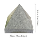 Natural Shungite Pyramid Hexagonal Quartz Stone for Chakra Balancing