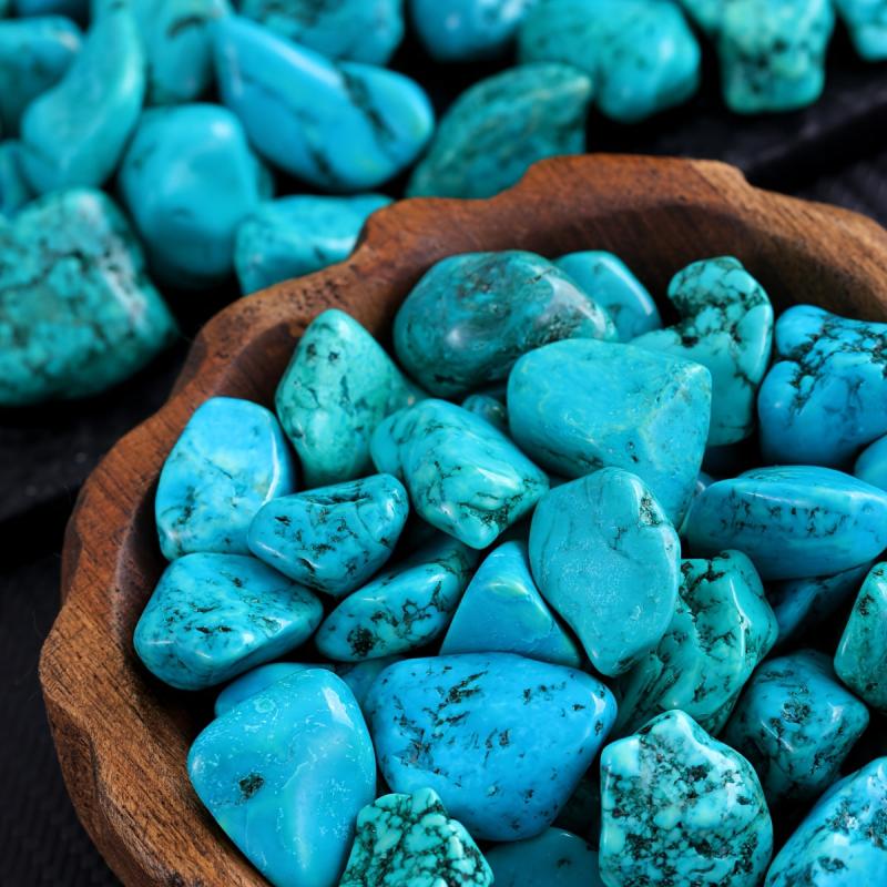 10pcs Natural Turquoise Crystals Aquarium Decoration