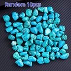 10pcs Natural Turquoise Crystals Aquarium Decoration