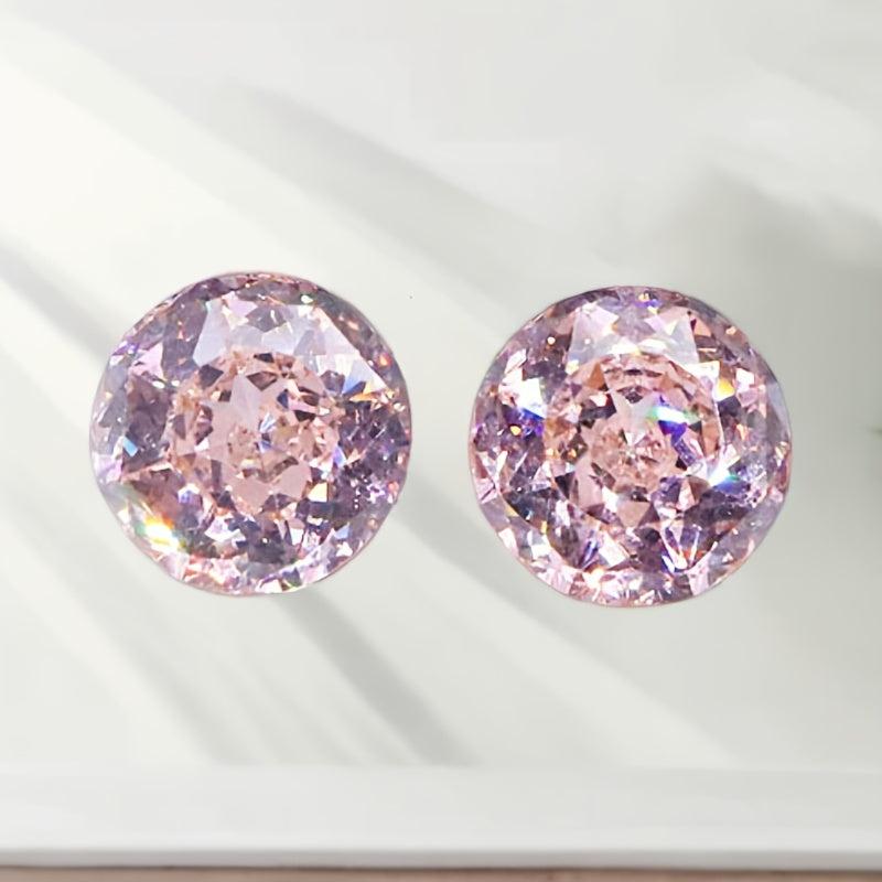 2pcs Zirconia Gemstones Bird's Nest Cut Peachy Pink Coral DIY Jewelry Making