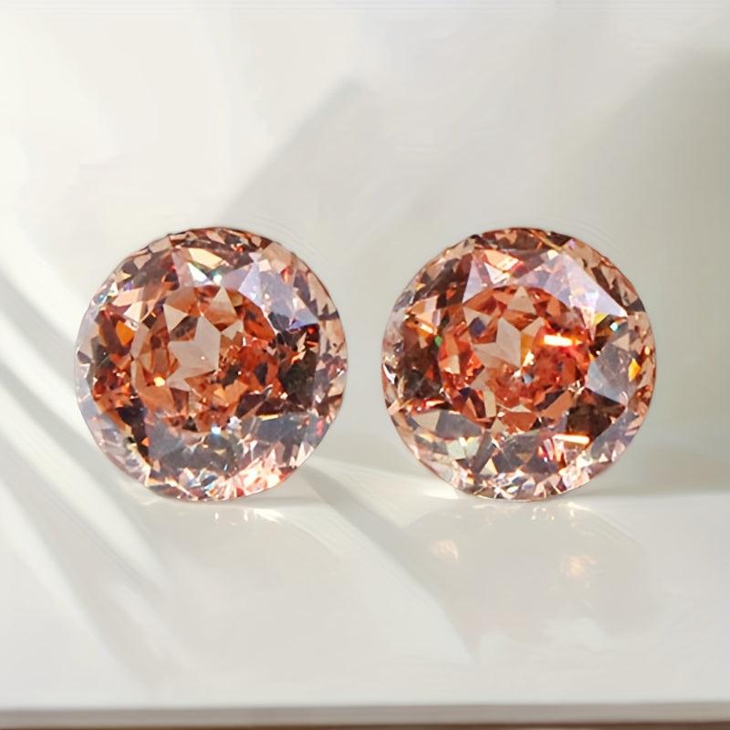 2pcs Zirconia Gemstones Bird's Nest Cut Peachy Pink Coral DIY Jewelry Making