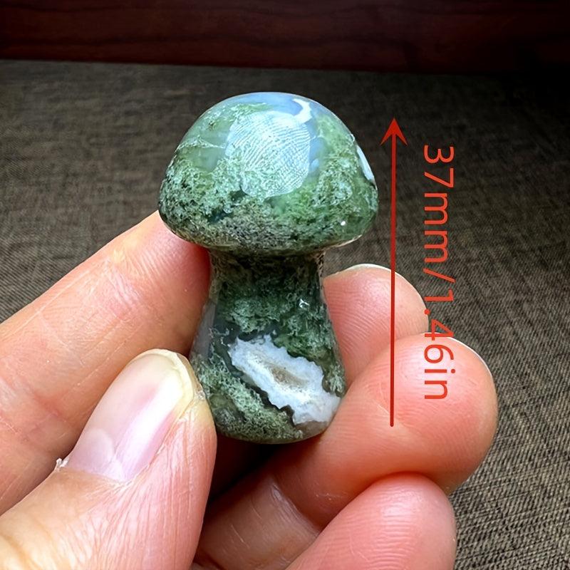 Natural Agate Mushroom Geode Crystal Cave Striped Multicolor Mar