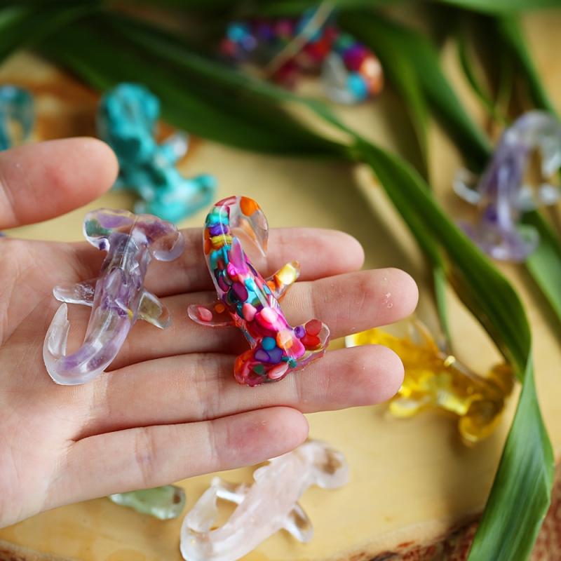 Resin Crushed Stone Shark for Fish Tank Decor Desktop Ornaments