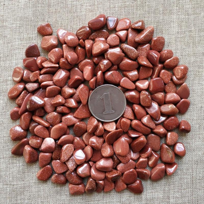 Golden Sandstone Crushed Stones Bright Red Gravel Decorative Stone Ornaments