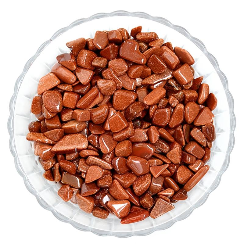 Golden Sandstone Crushed Stones Bright Red Gravel Decorative Stone Ornaments
