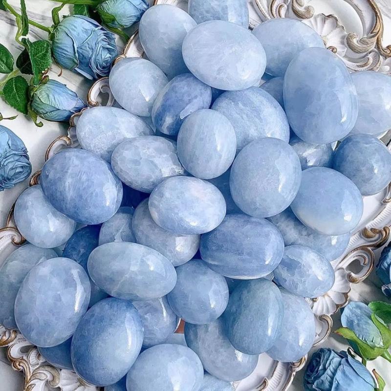 Bohemian Celestite Stone Heart Shaped DIY Decorative Gift