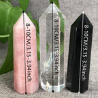 3pcs Rose Quartz Crystal Wand Set
