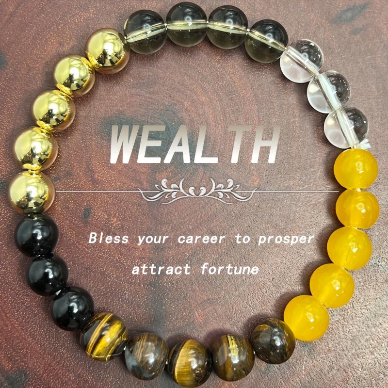 Love & Wealth Bracelet with Yellow Tiger's Eye