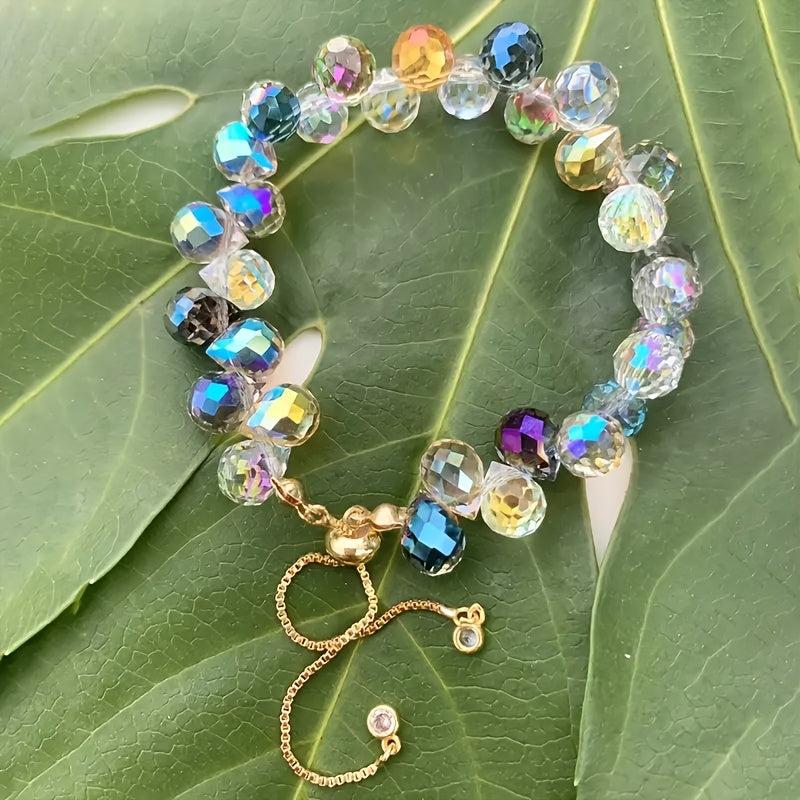 50pcs Teardrop Glass Beads 8x10mm Assorted Hues Sparkling Craft Supplies