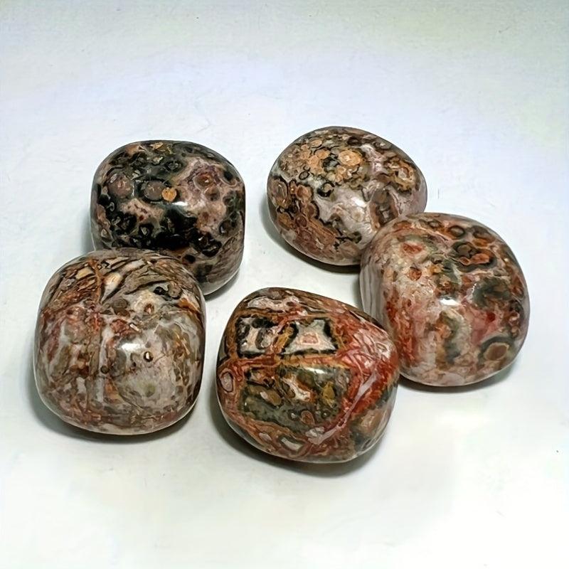 Leopard Stone Tumbled Stones - Faux Gemstones for Planters, Jewelry