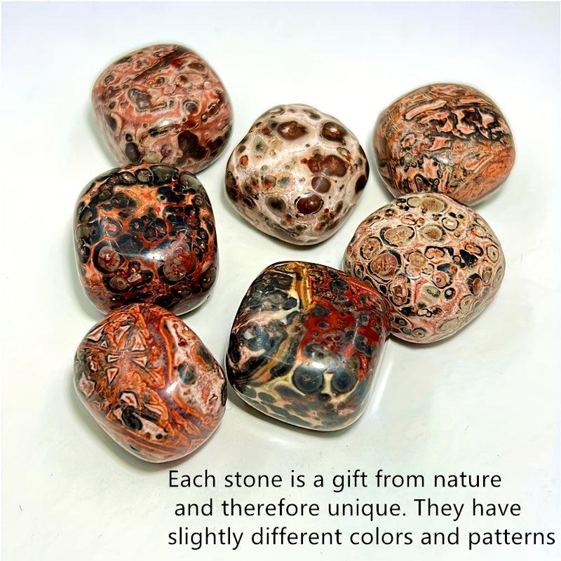 Leopard Stone Tumbled Stones - Faux Gemstones for Planters, Jewelry