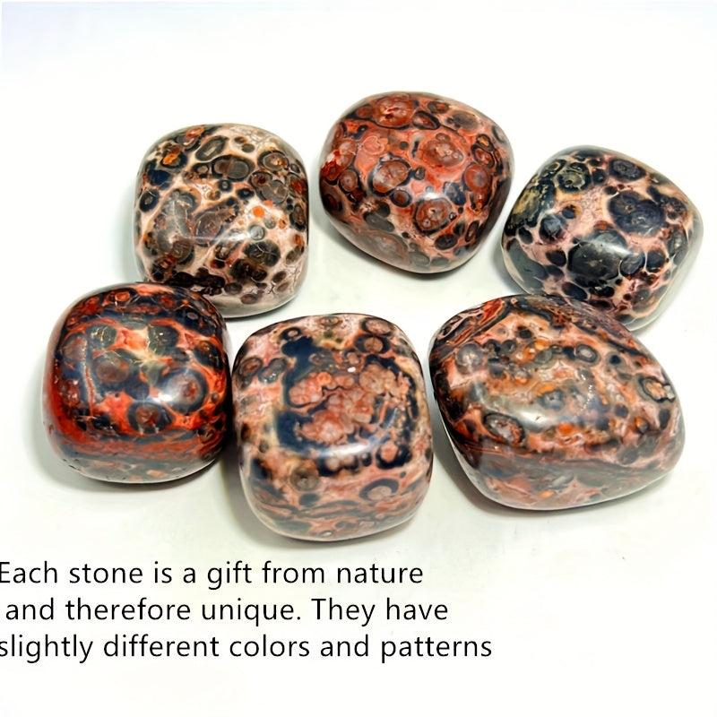 Leopard Stone Tumbled Stones - Faux Gemstones for Planters, Jewelry