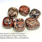 Leopard Stone Tumbled Stones - Faux Gemstones for Planters, Jewelry