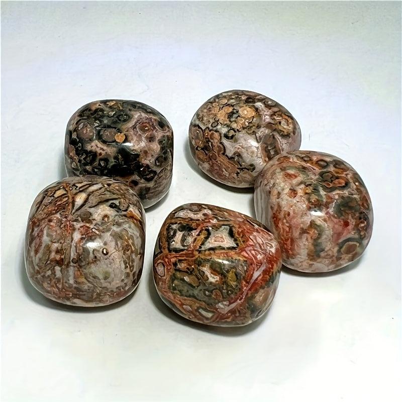 Leopard Stone Tumbled Stones - Faux Gemstones for Planters, Jewelry