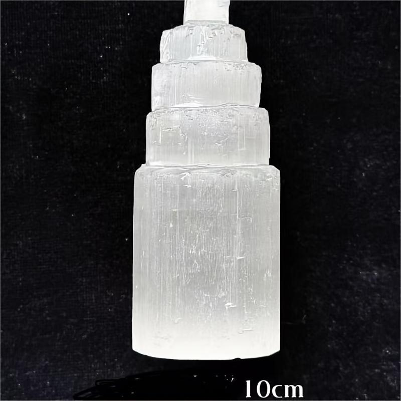 Large Selenite Skyscraper Stone Decor - Bohemian Style Indoor & Outdoor Use