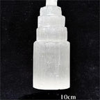 Large Selenite Skyscraper Stone Decor - Bohemian Style Indoor & Outdoor Use