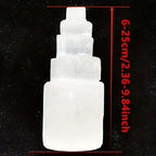 Large Selenite Skyscraper Stone Decor - Bohemian Style Indoor & Outdoor Use