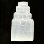 Large Selenite Skyscraper Stone Decor - Bohemian Style Indoor & Outdoor Use