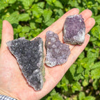 100g Purple Crystal Clusters Raw Mineral for Home Decor & Crafting