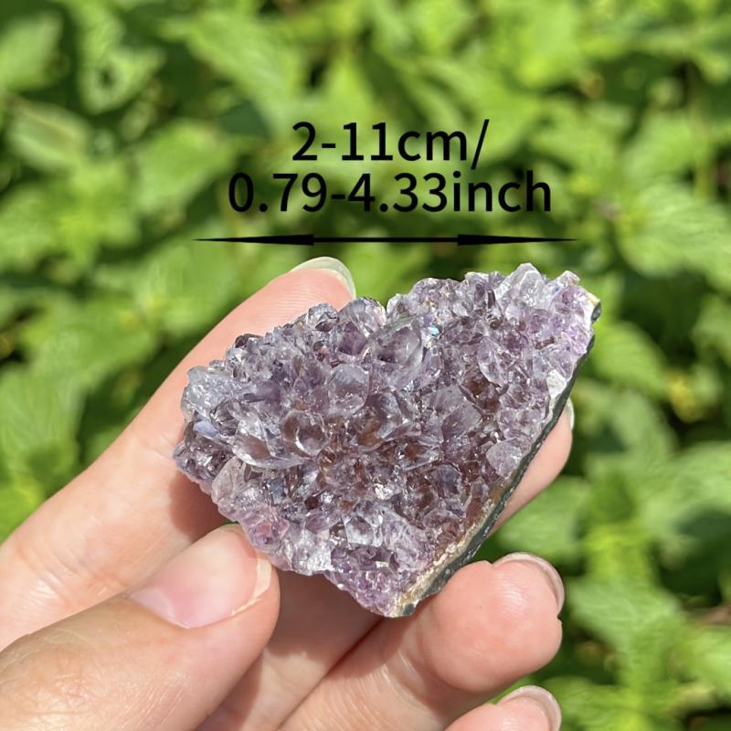 100g Purple Crystal Clusters Raw Mineral for Home Decor & Crafting