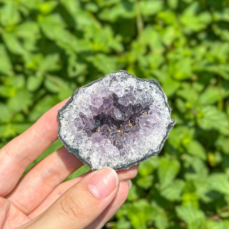 100g Purple Crystal Clusters Raw Mineral for Home Decor & Crafting