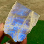 Moonstone Crystal Slice Flashy Rainbow Iridescence Oval Meditation Stone