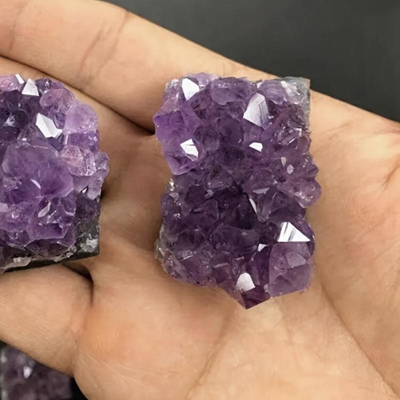 8g Violet Quartz Crystal Geode Cluster Druzy Crystal for Home Decor