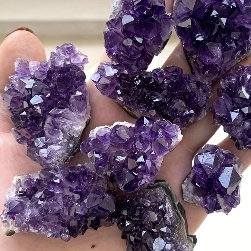 8g Violet Quartz Crystal Geode Cluster Druzy Crystal for Home Decor