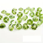 1pc Olive Greenish Round Cut 2-10mm for Jewelry Making August Birthstone