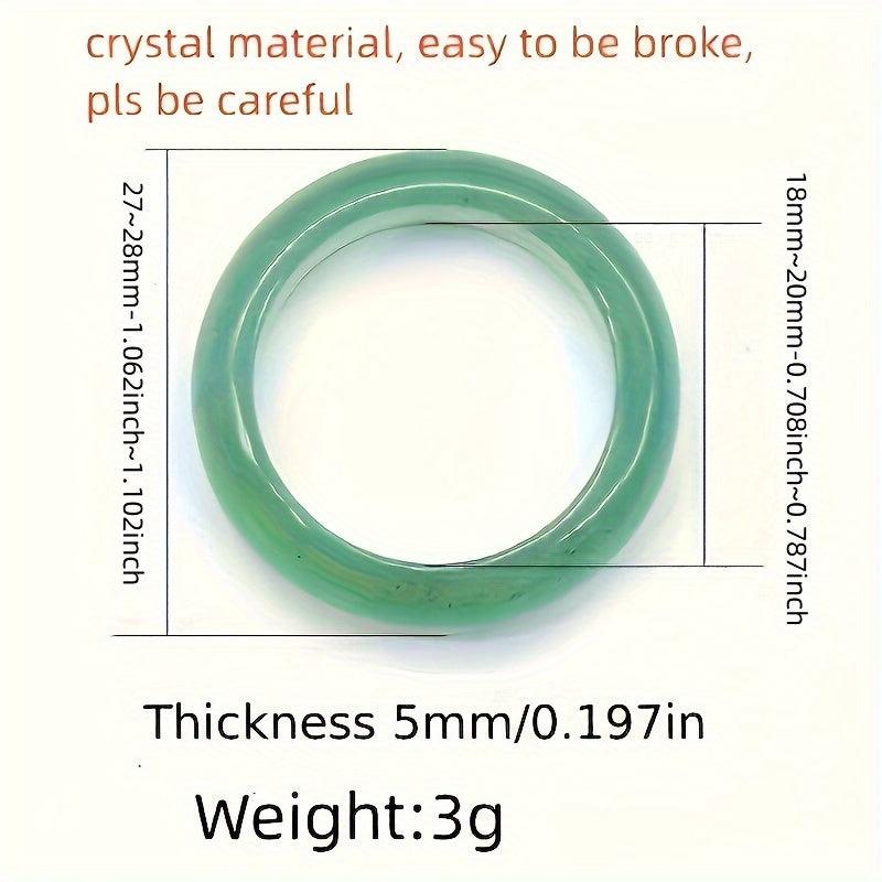 JXMYBA Natural Agate & Ring - Perfect Love Gift