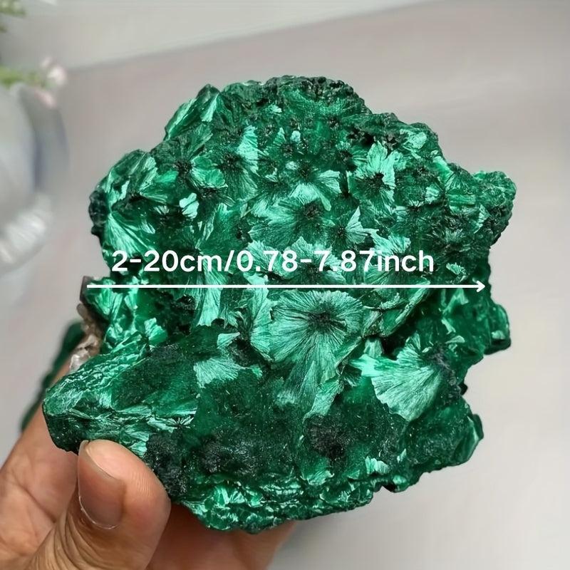 Velvet Fibrous Malachite Raw Crystal for Meditation & Home Decor