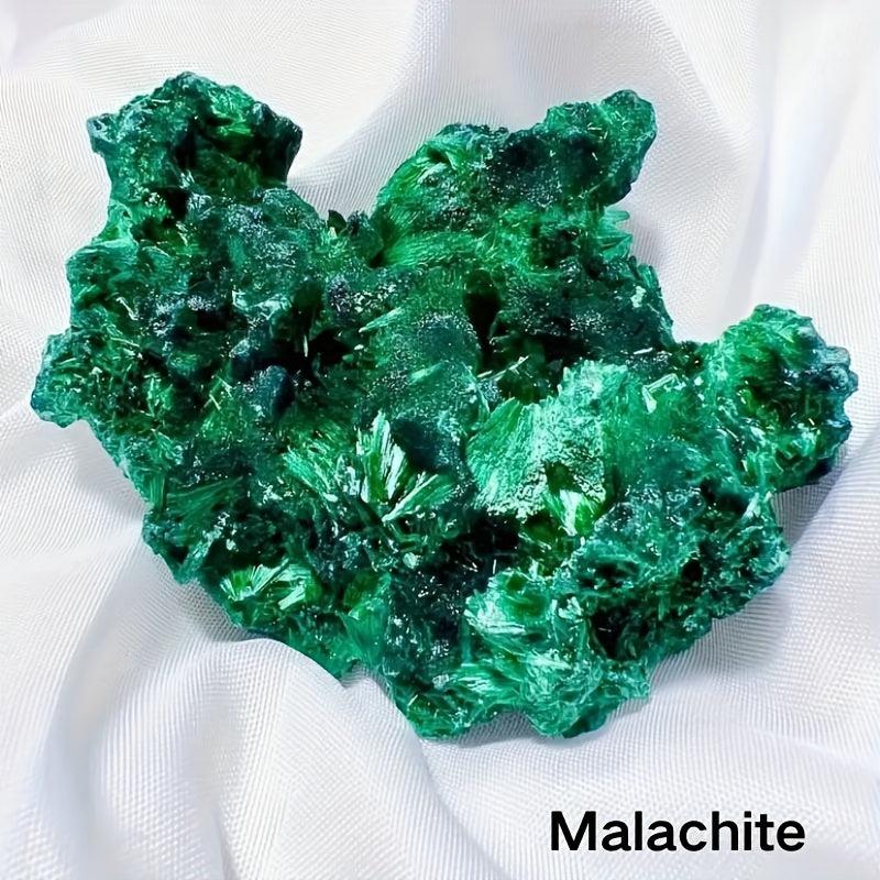 Velvet Fibrous Malachite Raw Crystal for Meditation & Home Decor
