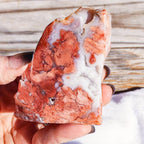 Natural Pink Agate Freeform Stone Irregular Shape Unique Patterns Marbled Pink