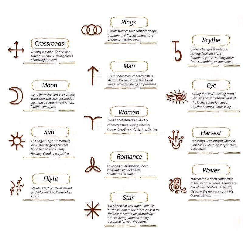 13-Piece Natural Stone Carvings Set for Bohemian Witch Decor