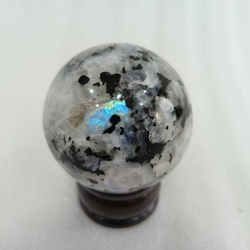 1pc Rainbow Moonstone Ball Home Decor Ornaments