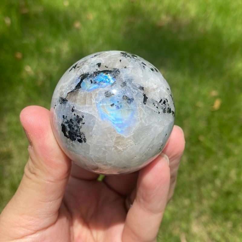 1pc Rainbow Moonstone Ball Home Decor Ornaments