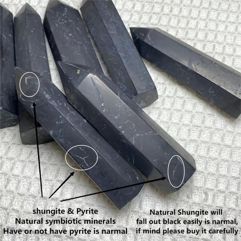 Natural Shungite Tower for Reiki Balance & Meditation