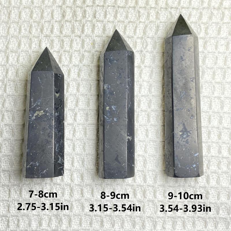 Natural Shungite Tower for Reiki Balance & Meditation