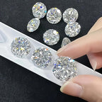 12 Sets of D Round Glass Gems - DIY Jewelry Making Accessories